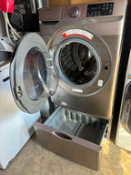 Like New Samsung Front Load Washer 4.5 Cu Ft + Pedestal