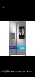 Like New Samsung Side-by-Side Refrigerator - Industrial Look