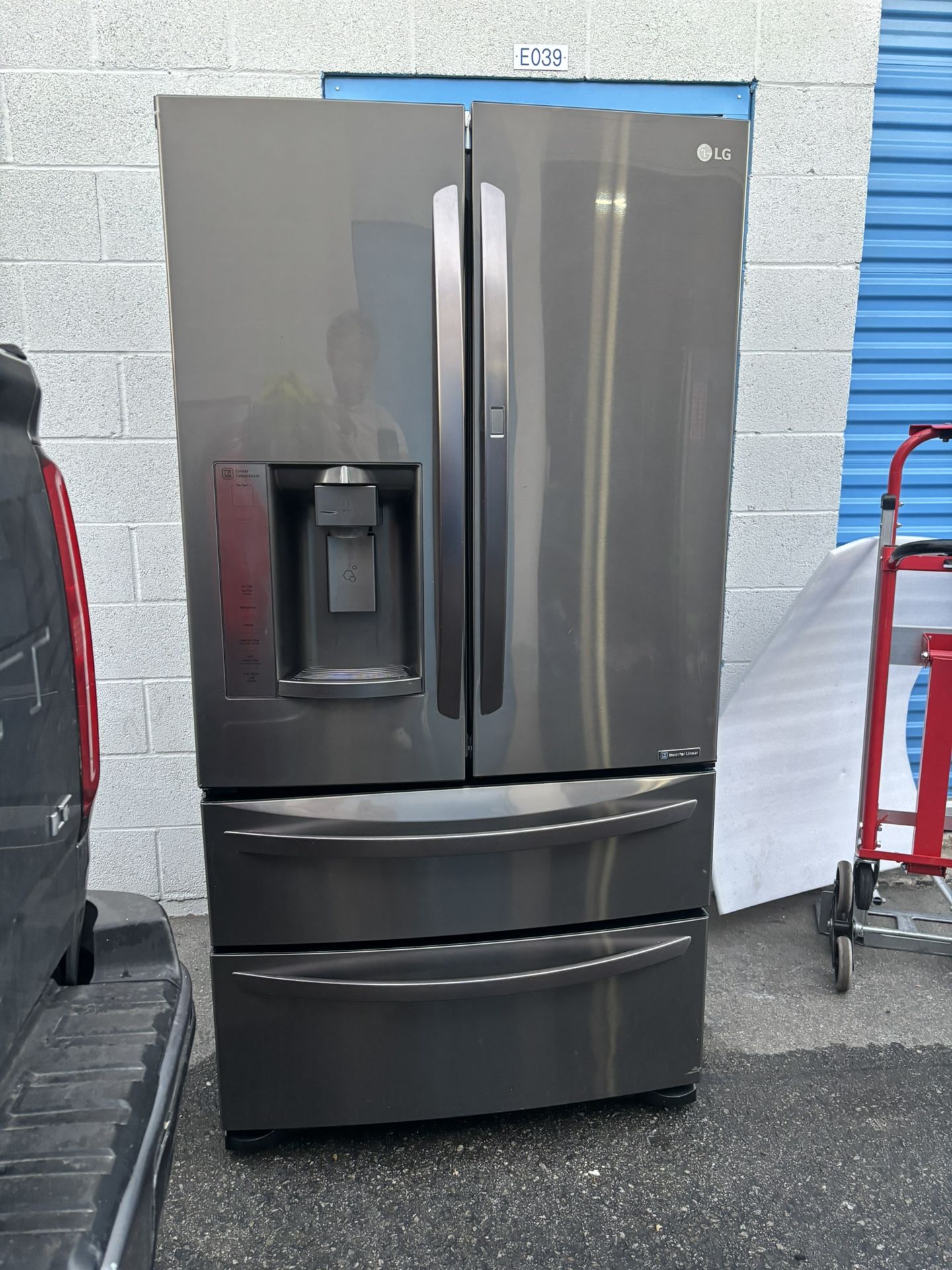 LG 36" Side by Side Refrigerator 2022 – Stainless Steel – Ice & Water – ThinQ